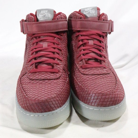 NIKE Air Force 1 '07 Mid LV8 ‘Team Red’ Sneakers Sz 11.5 US - Picture 3 of 15